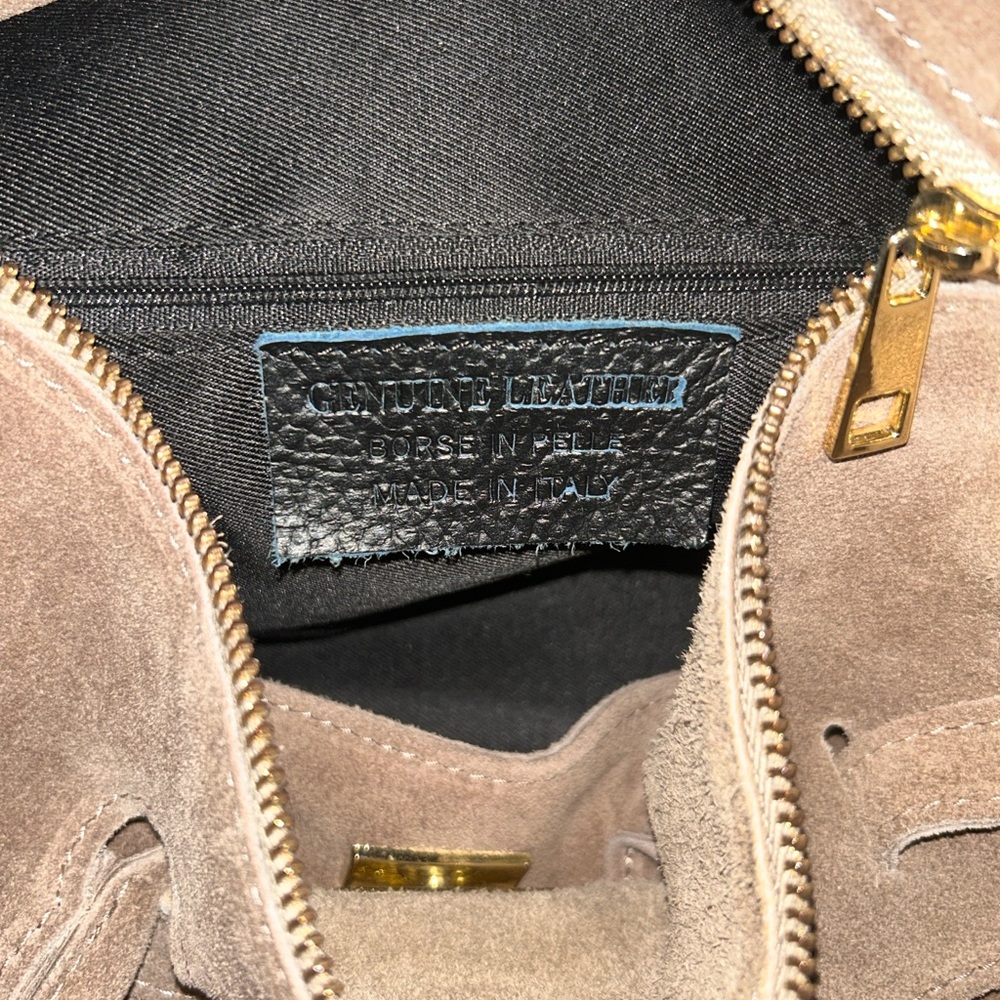 POEMIA ROMA GENUINE SUEDE HANDBAG - Picture 13 of 15